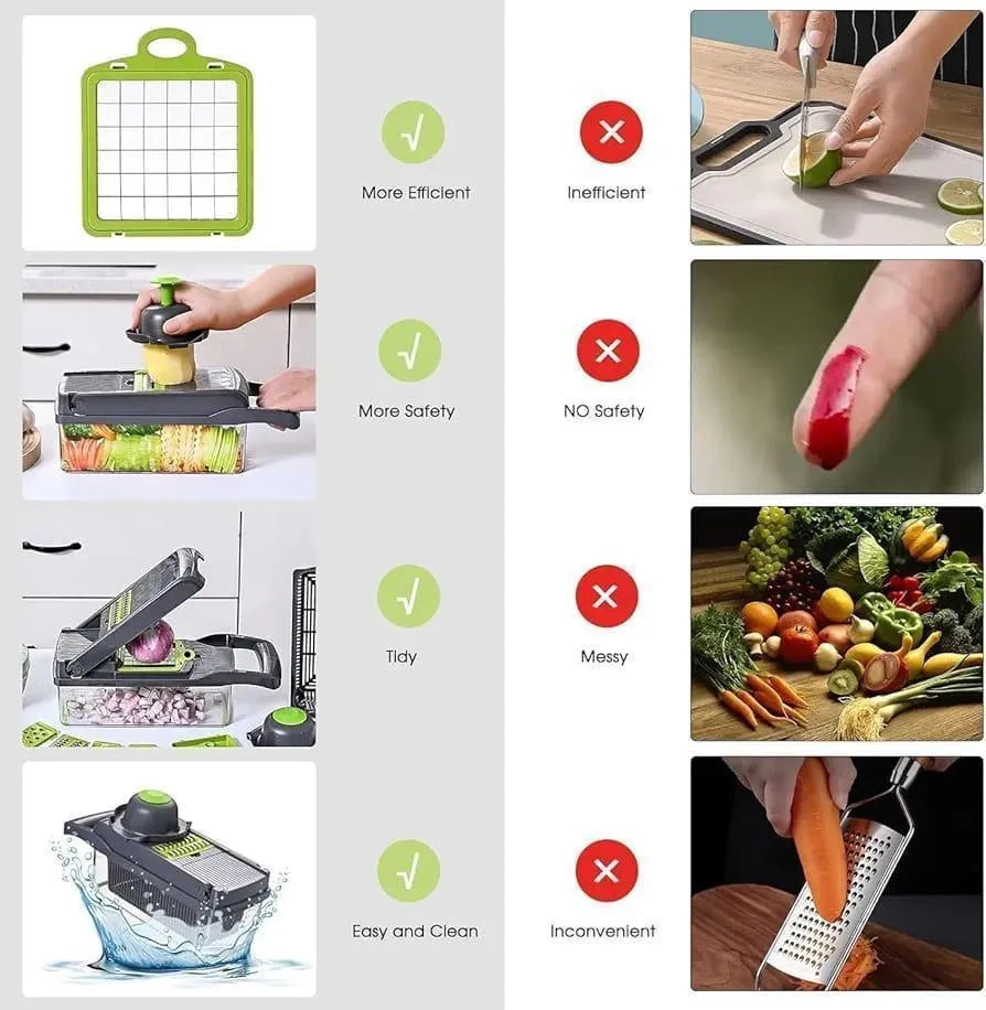 8-in-1 Multi-Function Vegetable Chopper